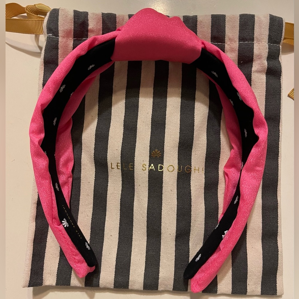 Lele Sadoughi Bright Pink Headband